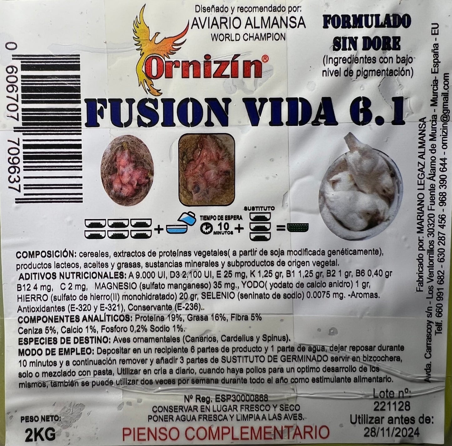 Fusion Vita 6.1 Sindorè 2kg Ornizin (Non crea dorature)
